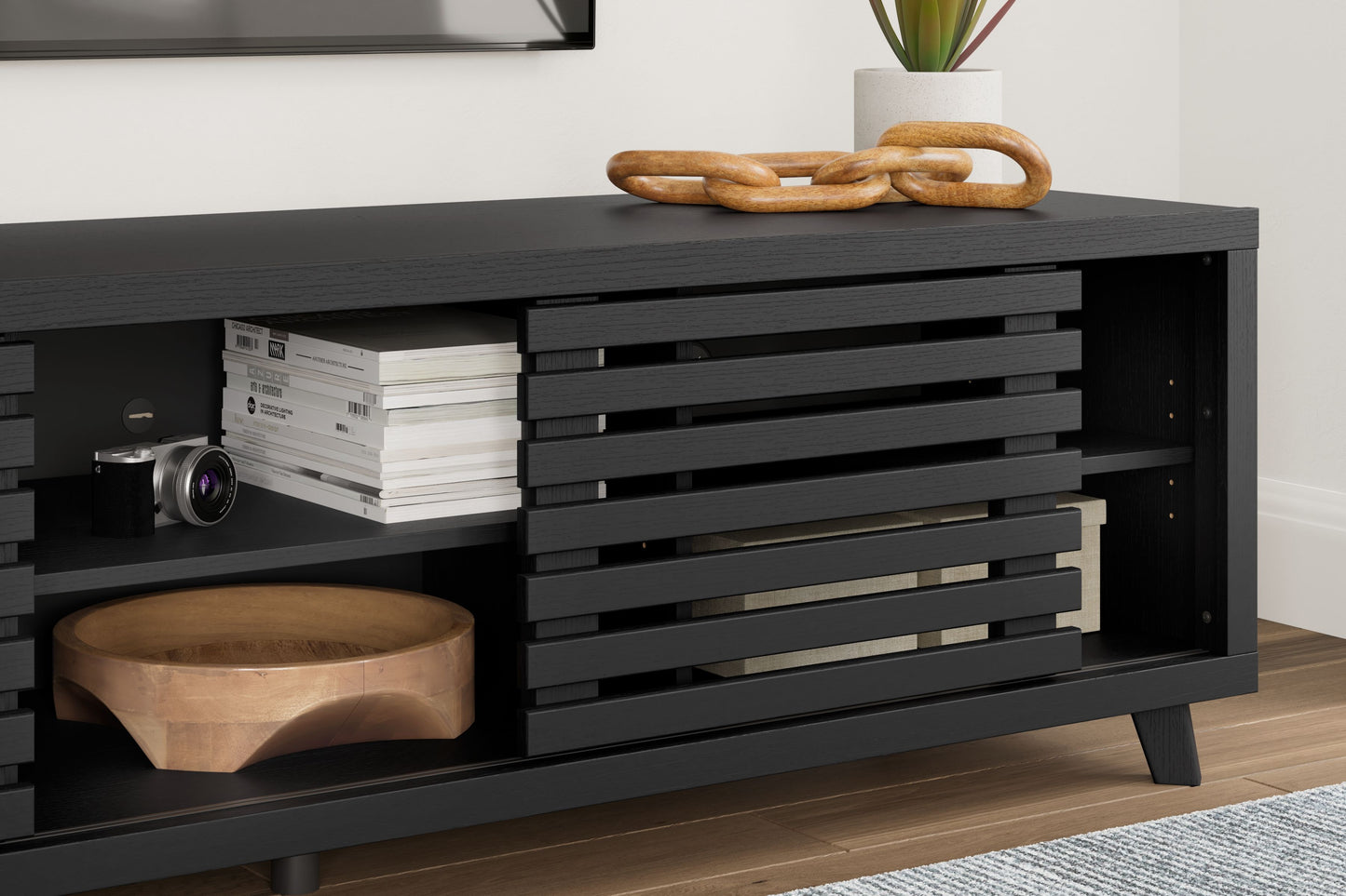 Danziar - Negro - Mueble para TV extra grande