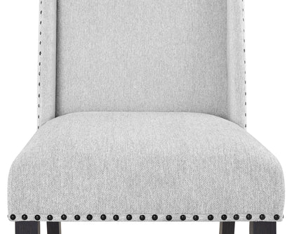 Varley - 5 Piece Round Dining Room Set - White / Gray