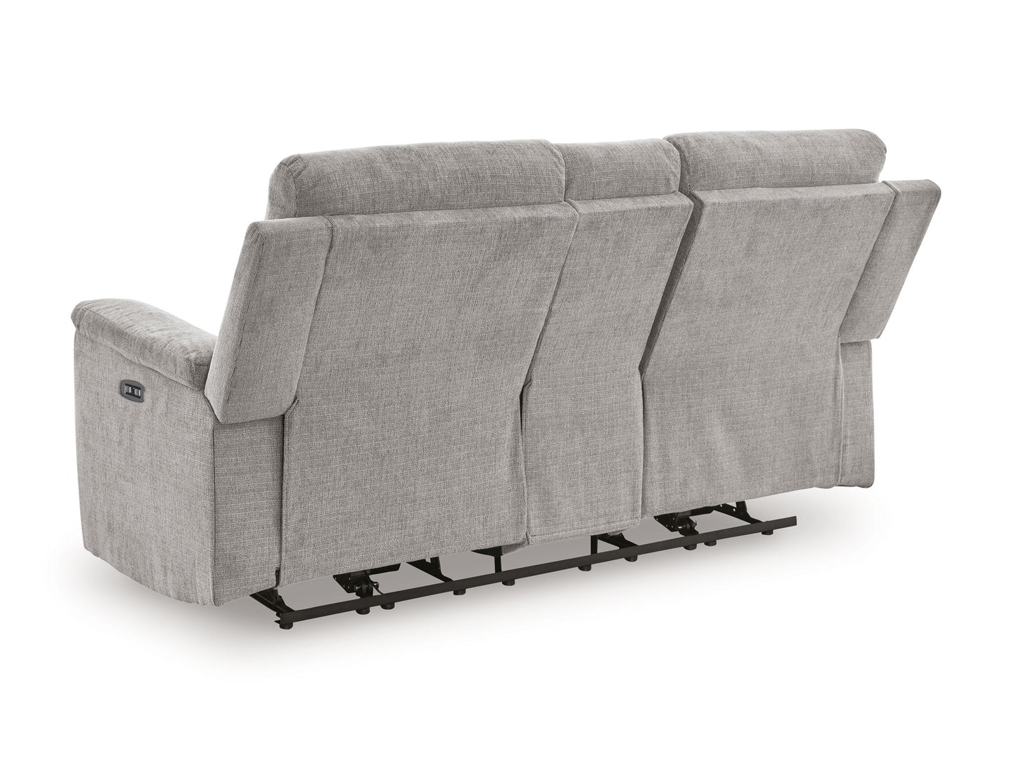Barnsana - Sofá de dos plazas eléctrico reclinable doble con consola
