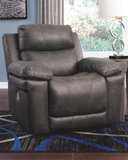 Erlangen - Gris oscuro - Pwr Recliner/Reposacabezas ajustable