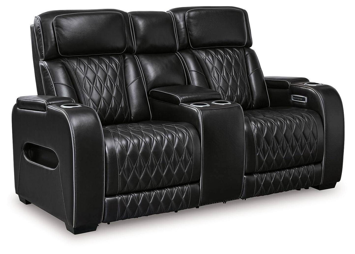 Boyington - Negro - 2 piezas. - Sofá y loveseat reclinables eléctricos