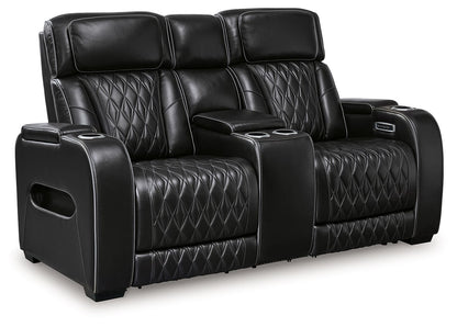 Boyington - Negro - 2 piezas. - Sofá y loveseat reclinables eléctricos