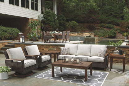 Paradise Trail - Sofa with Cushion - Medium Brown