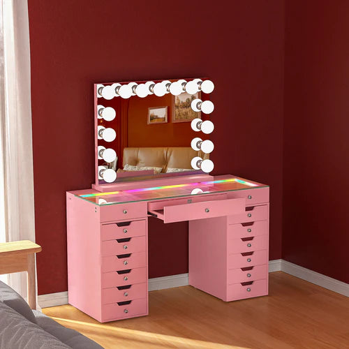 Promotion! Lisa Vanity Set with Marilyn Vanity Mirror