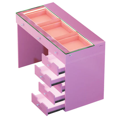 Diana Vanity Desk - 8 Storage Drawers
