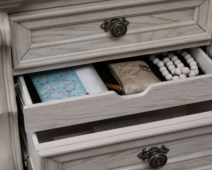 Bruchandi - Antique White - Three Drawer Night Stand