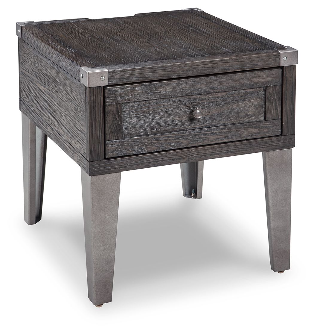 Todoe - Gris oscuro - Mesa auxiliar rectangular