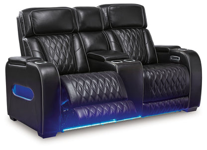 Boyington - Negro - 2 piezas. - Sofá y loveseat reclinables eléctricos