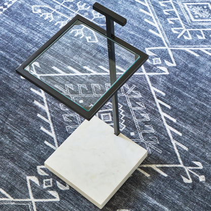 Mannill - Negro / Blanco - Mesa decorativa