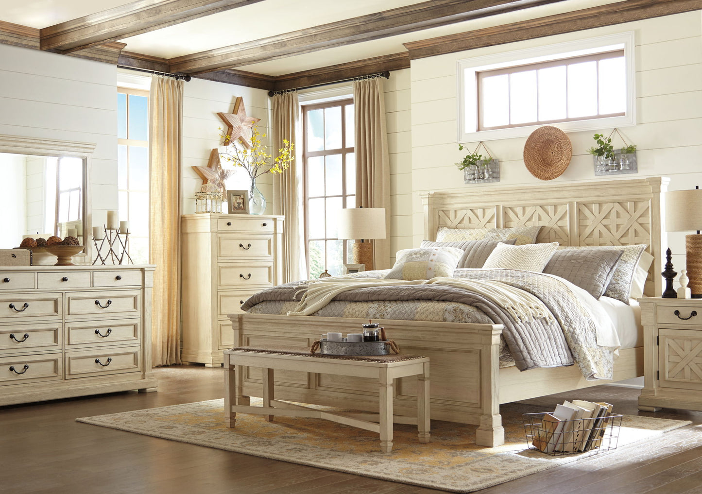 Bolanburg - Beige - Banco de comedor grande Uph