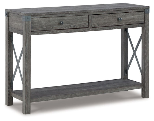Freedan - Marrón grisáceo - Mesa consola para sofá