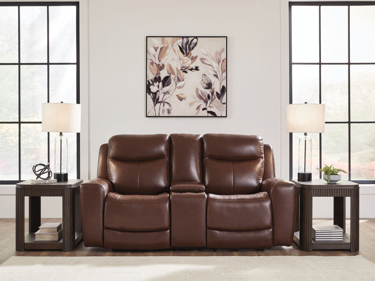 Next Move - Power Reclining Loveseat With Console / Adjustable Headrest