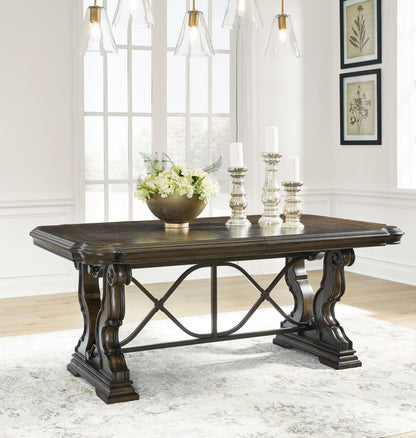 Maylee - Dining Extension Table - Dark Brown