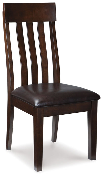 Haddigan - Marrón oscuro - Silla auxiliar de comedor Uph (juego de 2)