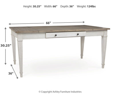 Skempton - Blanco - Mesa Drm Rect con Almacenamiento