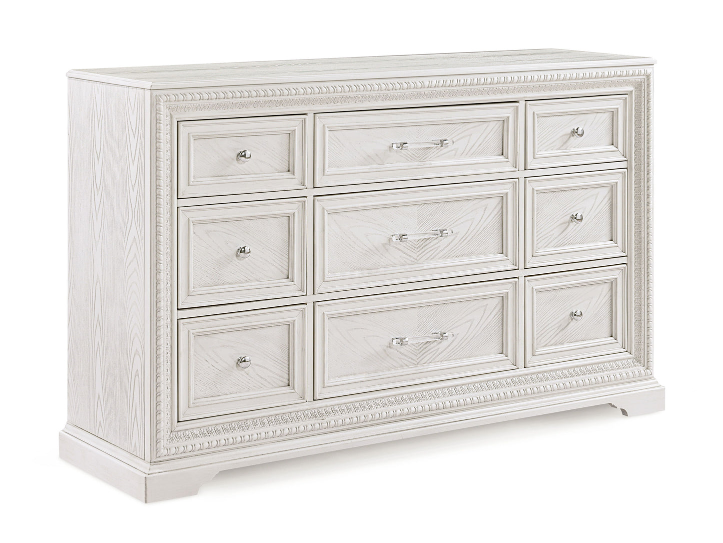 Alexandria - Dresser And Mirror - White