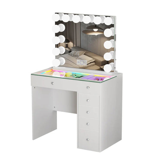 Mini Diana Vanity Set -6 Storage Drawers with Mirror