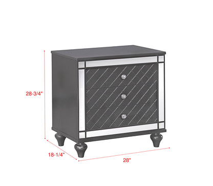 Refino - Bedroom Set - Gunmetal