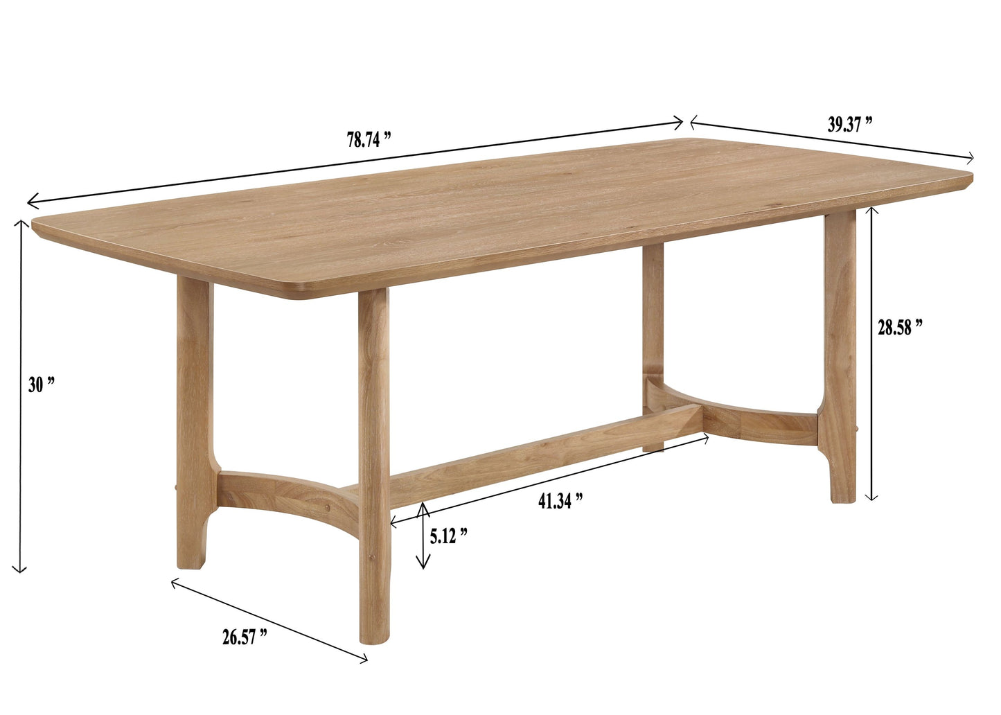 Arden - Dining Table - Light Brown