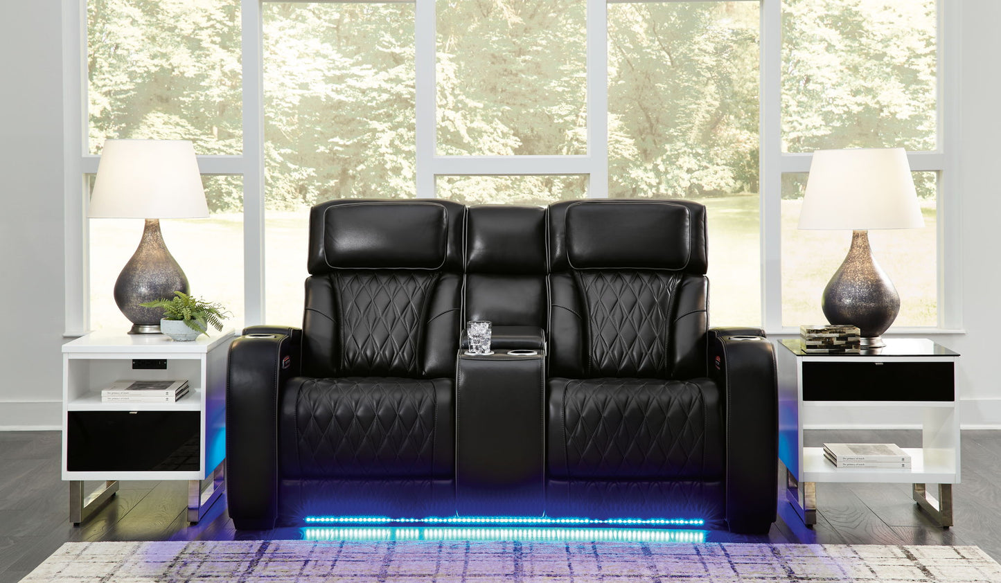 Boyington - Negro - 2 piezas. - Sofá y loveseat reclinables eléctricos