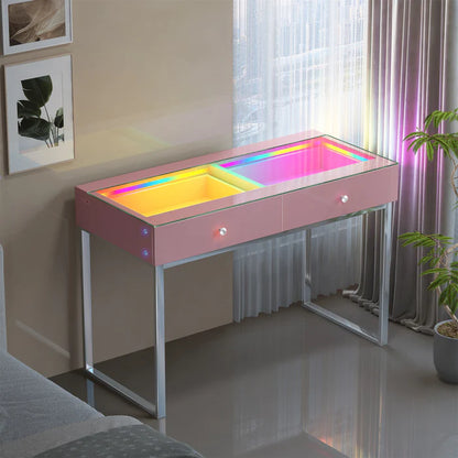 Alice RGB Vanity Desk Pro - 2 Storage Drawers