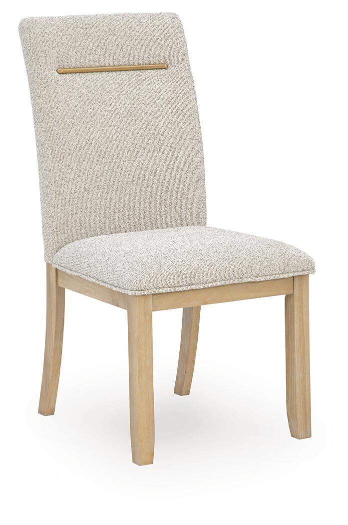 Lasinger - 5 Pc. - Dining Table And 4 Upholstered Side Chairs - Light Brown