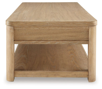 Rencott - Marrón claro - Mesa de cóctel rectangular