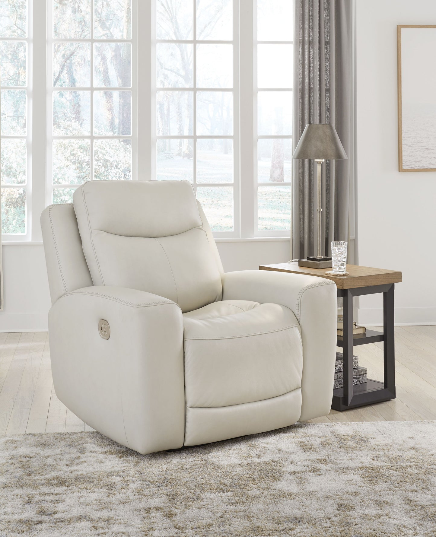 Mindanao - Coco - 3 piezas. - Sofá reclinable eléctrico, sofá de dos plazas reclinable eléctrico con consola, sillón reclinable eléctrico
