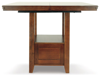 Ralene - Medium Brown - Rectangular Dining Room Counter Extension Table