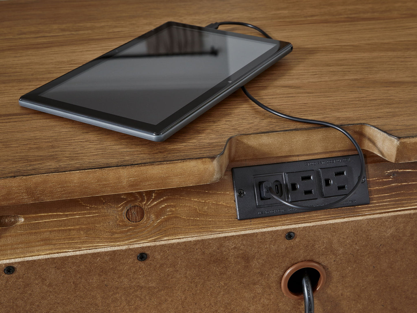 Sharlance - Three Drawer Night Stand - Brown