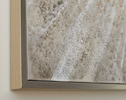 Waldard - Gray / Taupe / White - Wall Art