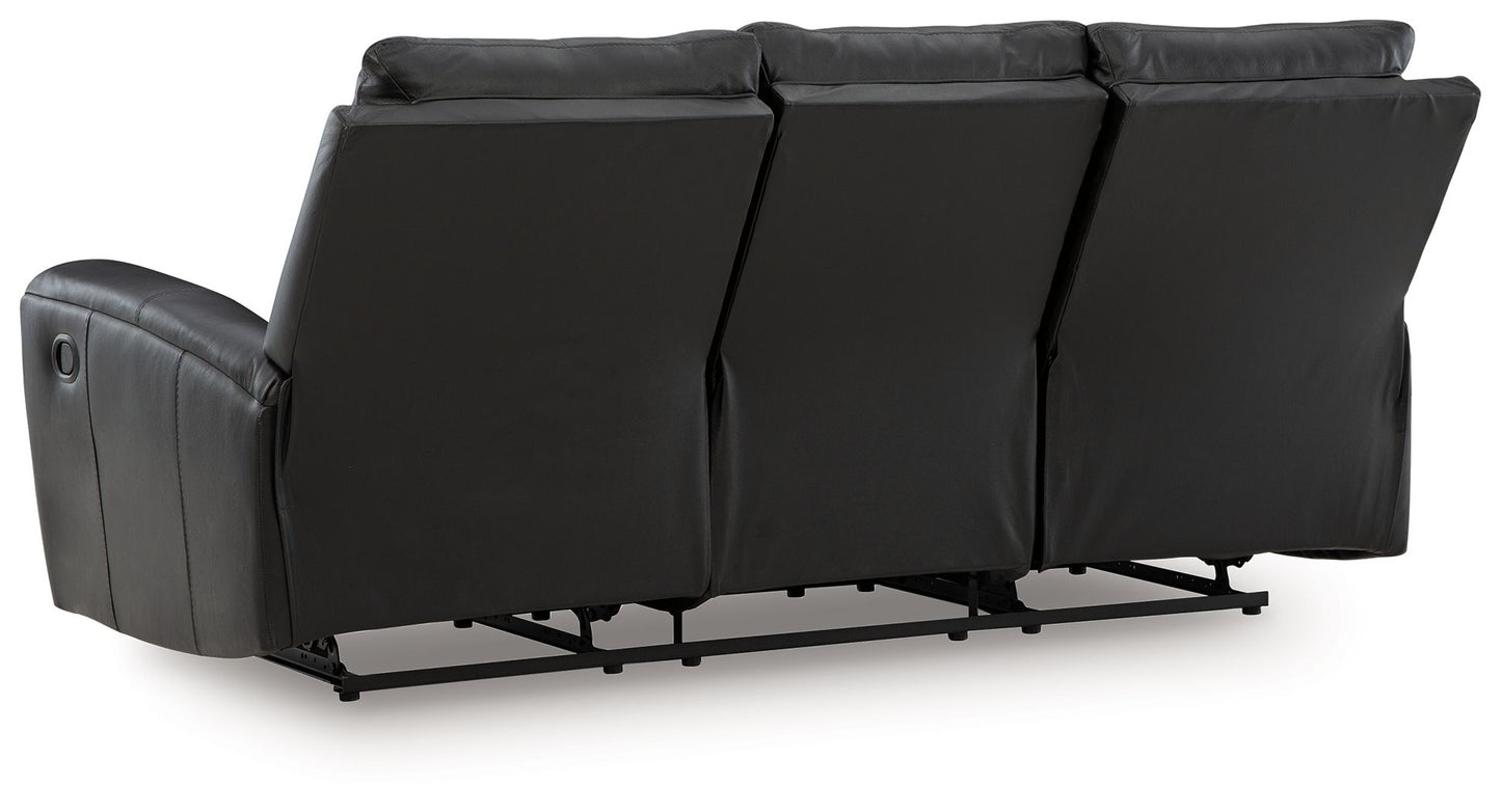 Glossmore - Reclining Sofa - Black