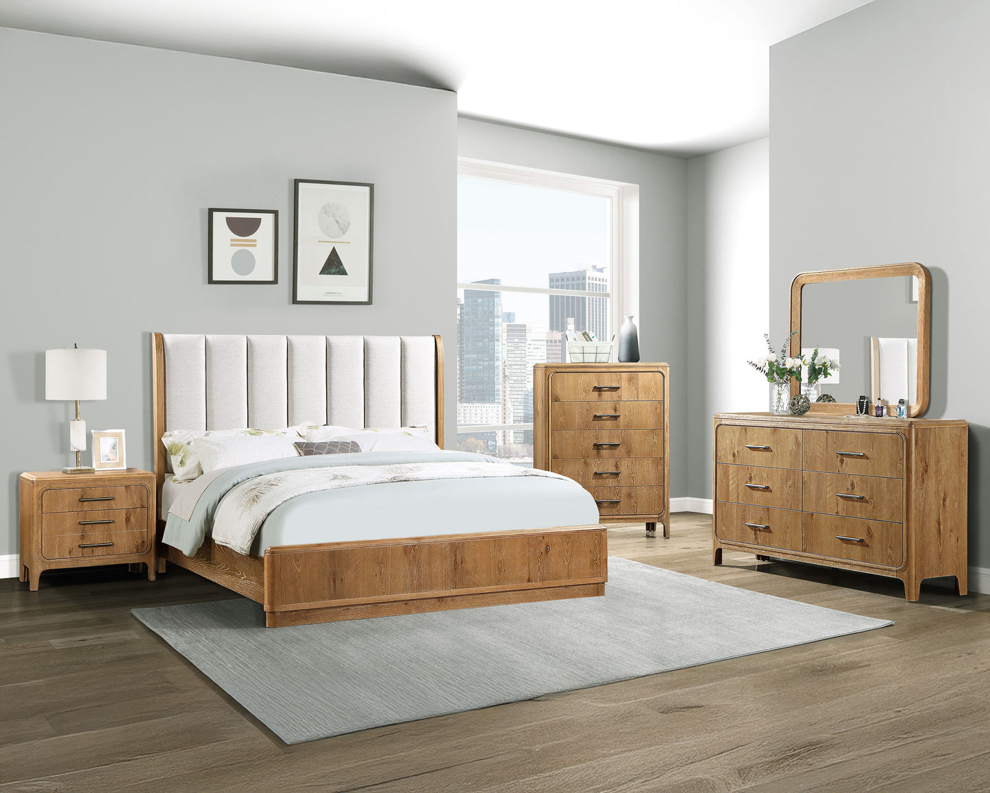 Westcott - Night Stand - Cerused Natural