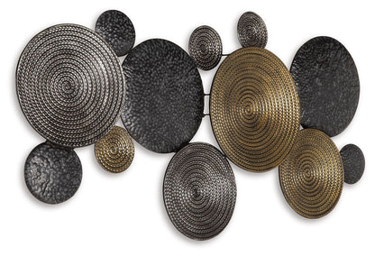 Emsley - Metálico / Negro / Gris - Decoración de pared
