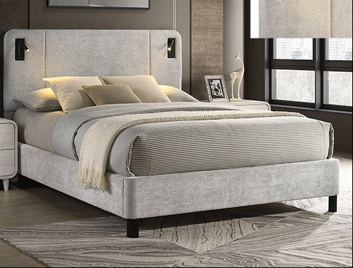 Bed frame Headboard with integrated lighting