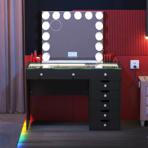 Promotion ! Diana 8 Vanity Set with 14 Bulbs Vanity Mirror