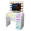 New Release ! Glass Fronted Drawers Vanity Desk with Marilyn Vanity Mirror