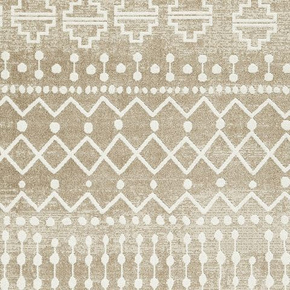 Bunchly - 5' x 7' Rug - Tan / Brown / Cream