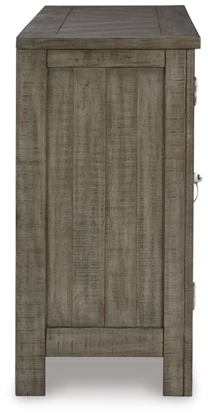 Krystanza - Dining Room Server - Weathered Gray