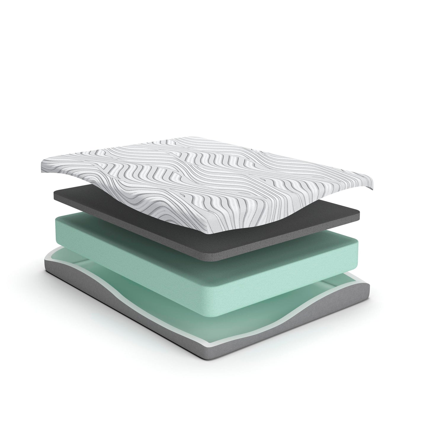 8 Inch Memory Foam - California King Mattress - White