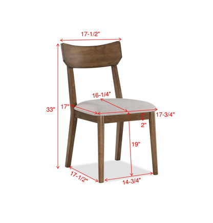 Weldon - 5 Piece Dining Room Set - Brown