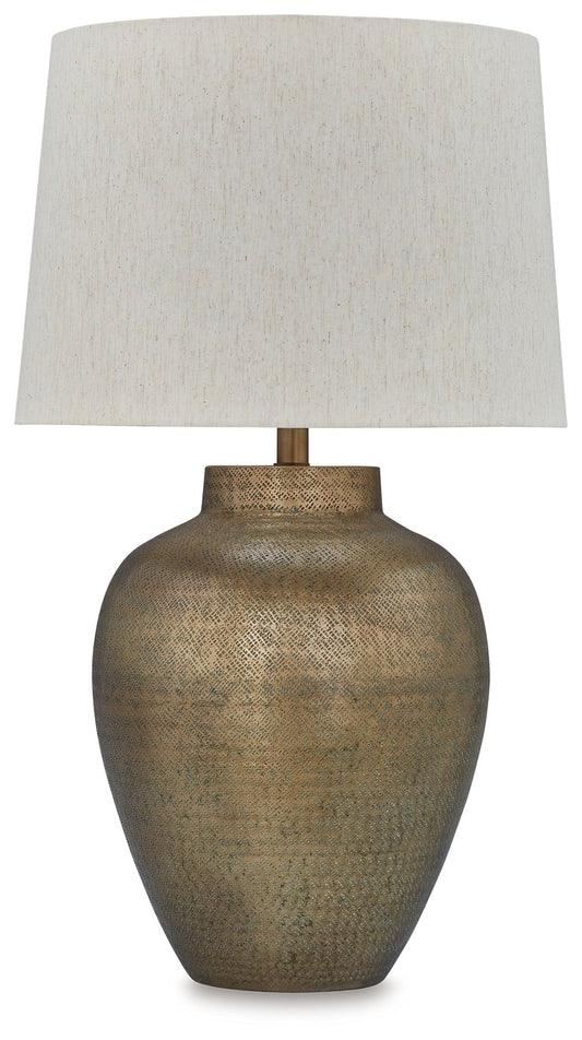 Madney - Metal Table Lamp - Antique Gold Finish