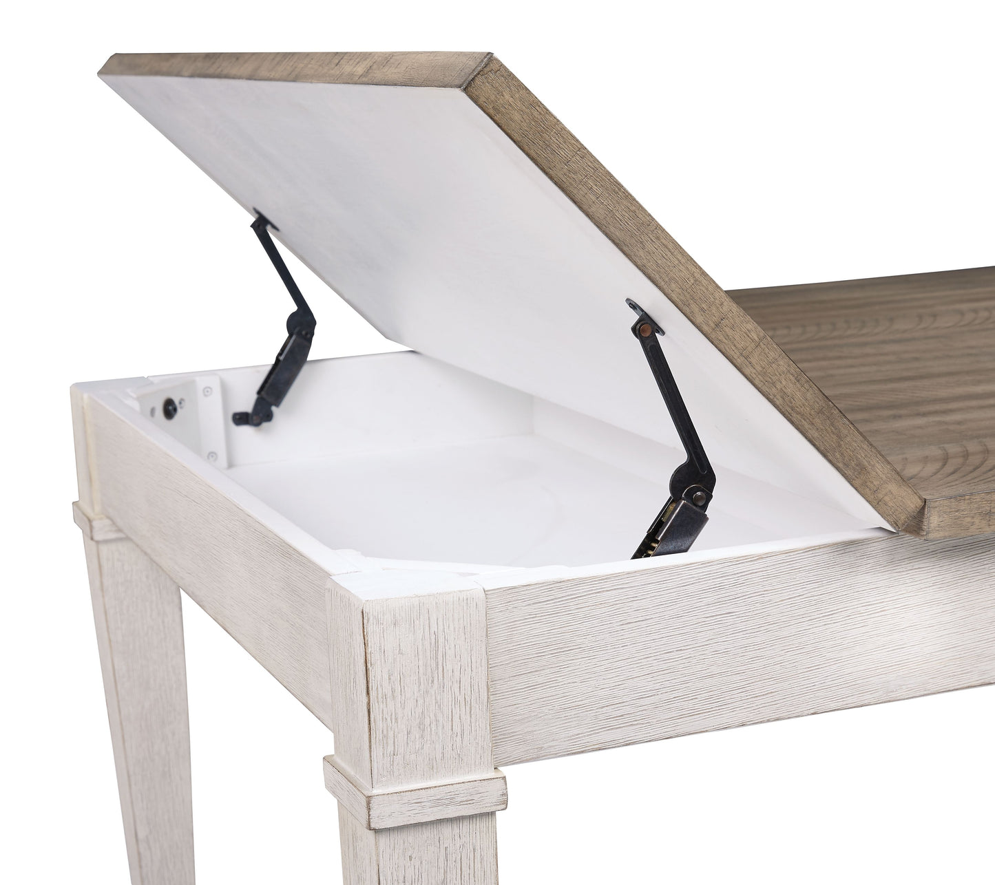 Skempton - RECT DRM Table w/Storage - White