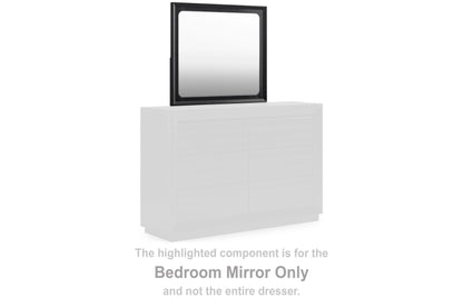 Londer - Bedroom Mirror - Black