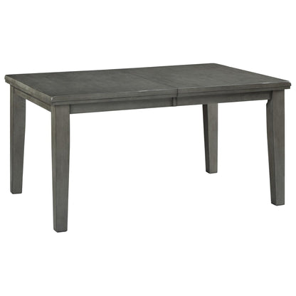 Hallanden - Rectangular Dining Room Butterfly Extension Table - Gray