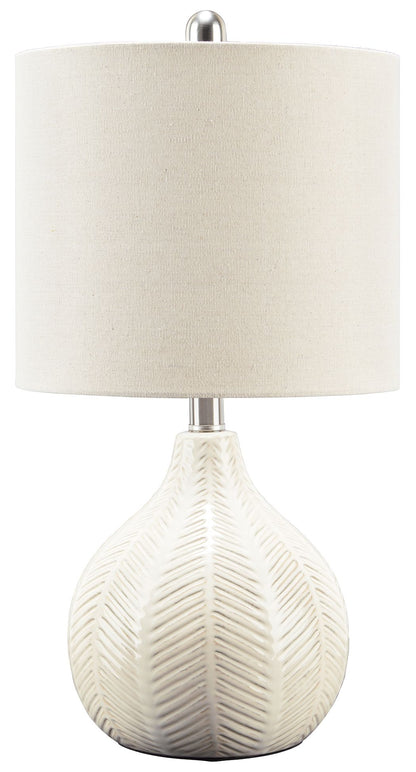 Rainermen - Ceramic Table Lamp  - Off White