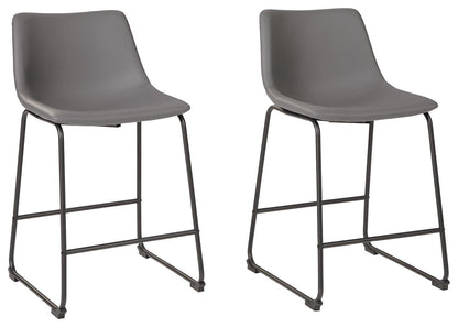 Centiar - Taburete de bar tapizado (juego de 2)