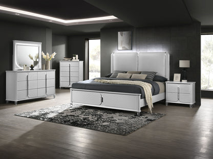 Vivian - Night Stand - Pearl Silver
