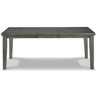 Hallanden - Rectangular Dining Room Butterfly Extension Table - Gray