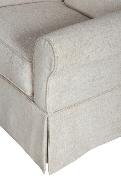 Searcy - Swivel Glider Accent Chair - Quartz